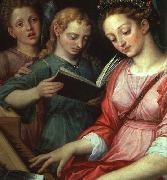 COXCIE, Michiel van Saint Cecilia Spain oil painting reproduction